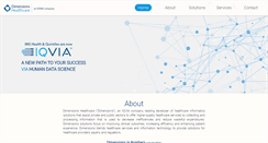 Desktop Screenshot of dimensions-healthcare.com